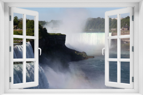 Fototapeta Naklejka Na Ścianę Okno 3D - Landscape  Niagara falls From American side , New York, USA