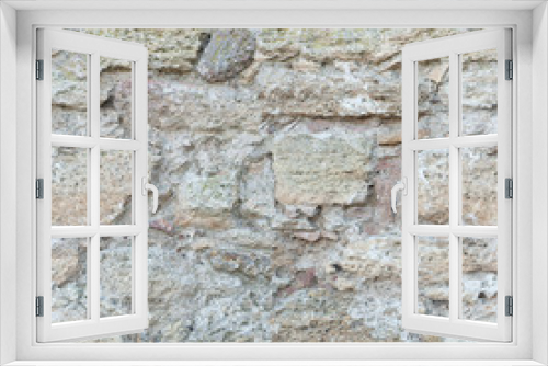Fototapeta Naklejka Na Ścianę Okno 3D - Old stone wall