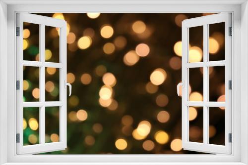 Bokeh background colorful of merry christmas, Happy new year bokeh lighting shine on night background, Bokeh glitter light, Glittering wallpaper