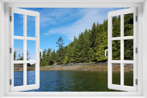 Fototapeta Naklejka Na Ścianę Okno 3D - Seaside Forest