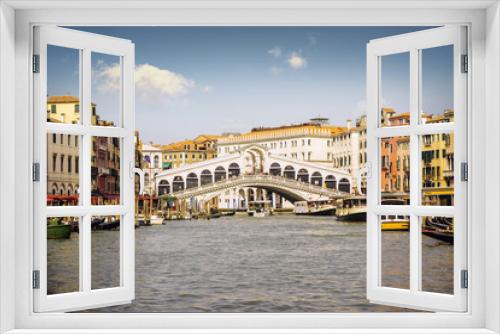 Fototapeta Naklejka Na Ścianę Okno 3D - Pont Rialto à Venise