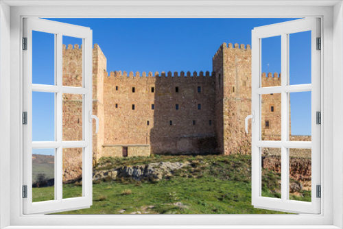 Fototapeta Naklejka Na Ścianę Okno 3D - Panorama of the castle of Siguenza, Spain