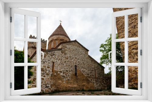 Fototapeta Naklejka Na Ścianę Okno 3D - Church of Mother of God in Ananuri fortress, Georgia