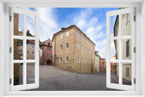 Fototapeta Naklejka Na Ścianę Okno 3D - Historical buildings in old town in Prague, Czech republic