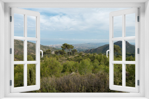 The Mediterranean Sea from the desert of the palms in Benicassim