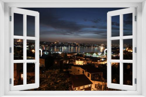 Fototapeta Naklejka Na Ścianę Okno 3D - A night view of the Istanbul, Turkey
