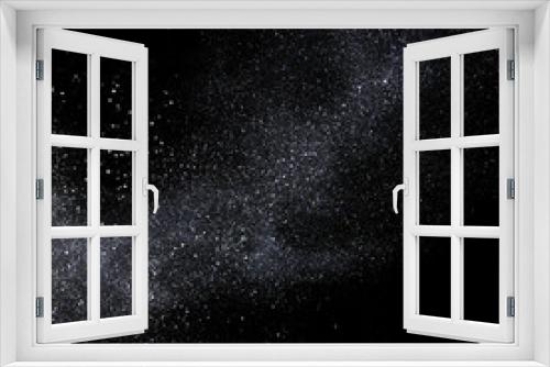Fototapeta Naklejka Na Ścianę Okno 3D - silver glitter star dust blowing