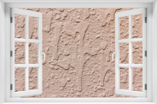 Fototapeta Naklejka Na Ścianę Okno 3D - Beautiful  cement wall rough texture and background