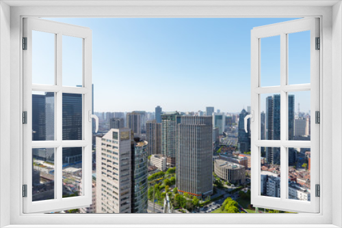 Fototapeta Naklejka Na Ścianę Okno 3D - modern office buildings in shanghai
