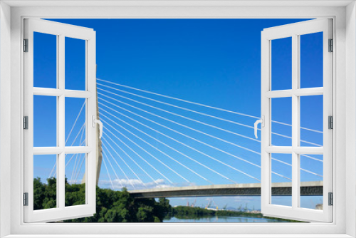 Fototapeta Naklejka Na Ścianę Okno 3D - Cable-stayed bridge