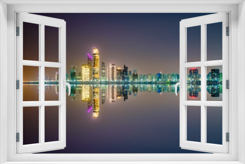 Fototapeta Naklejka Na Ścianę Okno 3D - Skyline panorama of Abu Dhabi, UAE