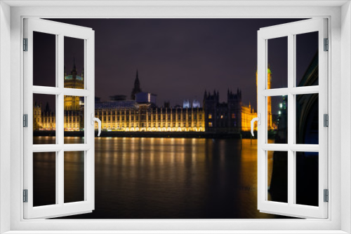 Fototapeta Naklejka Na Ścianę Okno 3D - Big Ben and the Palace of Westminster in London. England