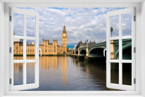 Fototapeta Naklejka Na Ścianę Okno 3D - Big Ben and Westminster parliament in London