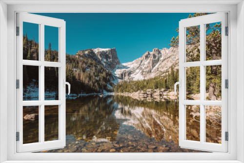 Fototapeta Naklejka Na Ścianę Okno 3D - Dream Lake, Rocky Mountains, Colorado, USA.