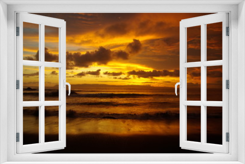 Fototapeta Naklejka Na Ścianę Okno 3D - Sonnenuntergang Pazifik, Costa Rica