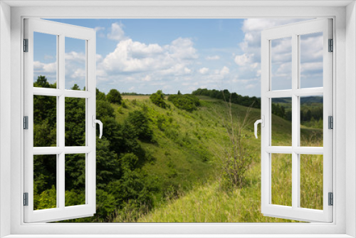 Fototapeta Naklejka Na Ścianę Okno 3D - Green summer landscape
