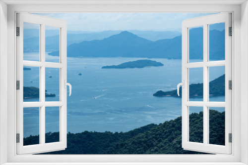 Fototapeta Naklejka Na Ścianę Okno 3D - 瀬戸内海の島々　広島湾