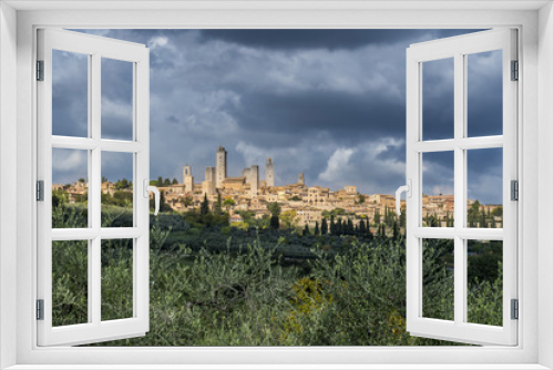 Fototapeta Naklejka Na Ścianę Okno 3D - View of San Gimignano, Tuscany, Italy