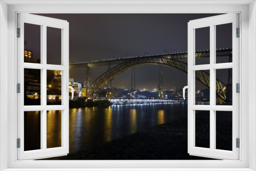 Fototapeta Naklejka Na Ścianę Okno 3D - Porto de noche