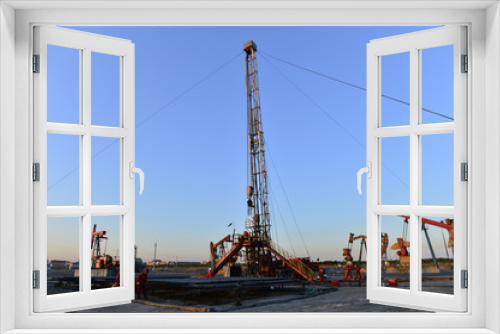 Fototapeta Naklejka Na Ścianę Okno 3D - Oil drilling rig