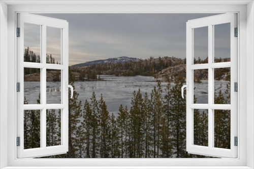 Fototapeta Naklejka Na Ścianę Okno 3D - Frozen Lake
