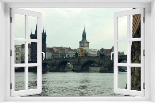 Fototapeta Naklejka Na Ścianę Okno 3D - Puente de Praga