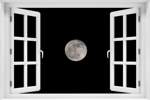 Fototapeta Naklejka Na Ścianę Okno 3D - 夜空に浮かぶ満月