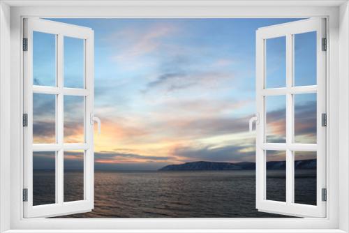 Fototapeta Naklejka Na Ścianę Okno 3D - sunset, sea, sky