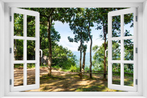 Fototapeta Naklejka Na Ścianę Okno 3D - Point seat stay on the mountain at  Sai Thong National Park Thailand.