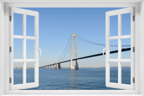 Fototapeta Naklejka Na Ścianę Okno 3D - Great Belt bridge at sunny day