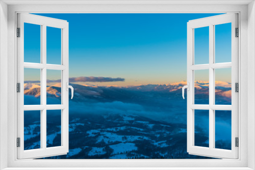 Fototapeta Naklejka Na Ścianę Okno 3D - Winter landscape in Carpathian Mountains
