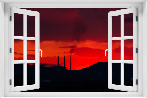 Fototapeta Naklejka Na Ścianę Okno 3D - Sunset time