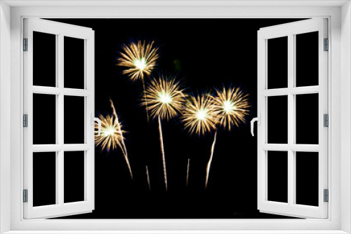 Fototapeta Naklejka Na Ścianę Okno 3D - Colorful fireworks in the night sky