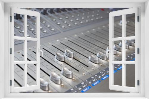 audio mixer table shutter