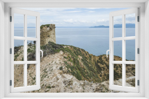 Fototapeta Naklejka Na Ścianę Okno 3D - Torre Degli Appiani. Island in Punta Ala. Italy