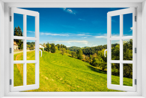 Fototapeta Naklejka Na Ścianę Okno 3D - Panorama Allgäu Landschaft im Sommer