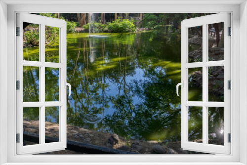Fototapeta Naklejka Na Ścianę Okno 3D - beautiful lake in forest