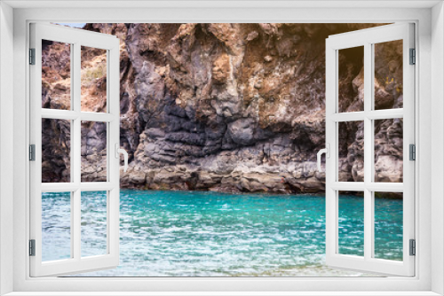 Fototapeta Naklejka Na Ścianę Okno 3D - Tenerife, Canary islands, Spain - view of the beautiful Atlantic ocean coast with rocks and stones