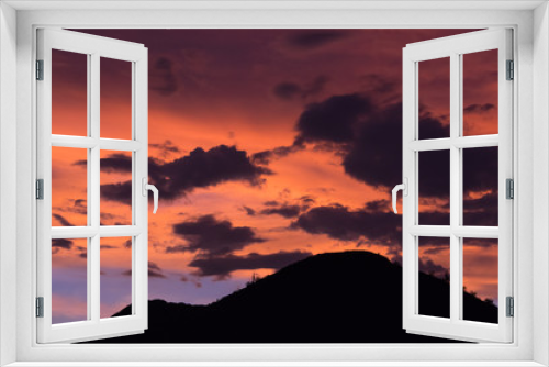 Fototapeta Naklejka Na Ścianę Okno 3D - Arizona Mountain Sunset