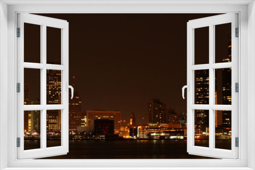Fototapeta Naklejka Na Ścianę Okno 3D - Detroit Skyline