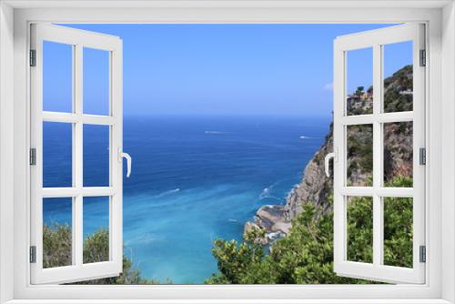 Fototapeta Naklejka Na Ścianę Okno 3D - Panoramica mare di Sorrento, Italia
