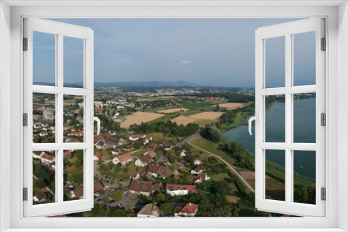 Fototapeta Naklejka Na Ścianę Okno 3D - Panoramic shot of Greifensee