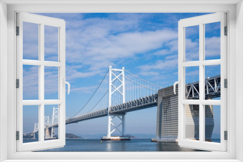 Fototapeta Naklejka Na Ścianę Okno 3D - Seto Ohashi Bridge in seto inland sea,kagawa,shikoku,japan