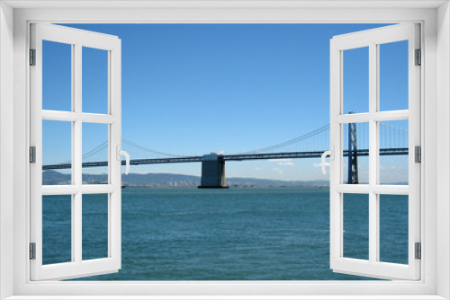Fototapeta Naklejka Na Ścianę Okno 3D - San Francisco side of Bay Bridge