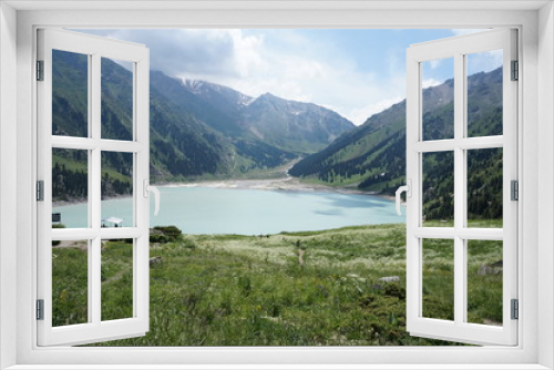 Fototapeta Naklejka Na Ścianę Okno 3D - Big Almaty Lake