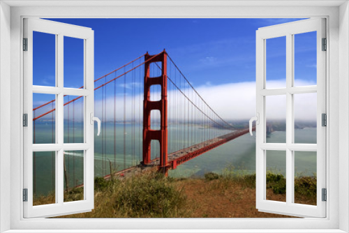 Fototapeta Naklejka Na Ścianę Okno 3D - SAN FRANCISCO GOLDEN GATE BRIDGE