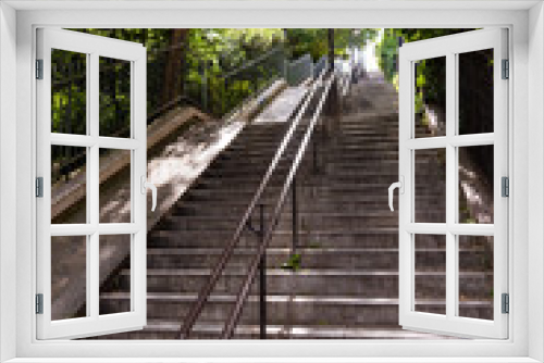 Fototapeta Naklejka Na Ścianę Okno 3D - Steps near Sacre Couer Paris