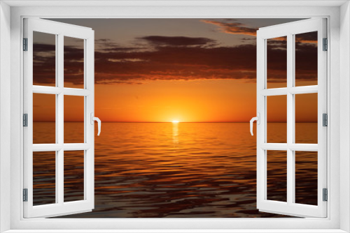 Fototapeta Naklejka Na Ścianę Okno 3D - Sunrise over Lake