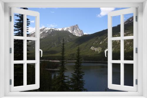 Fototapeta Naklejka Na Ścianę Okno 3D - Montana Mountains and Lake