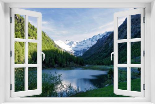 Fototapeta Naklejka Na Ścianę Okno 3D - Lago alpino
